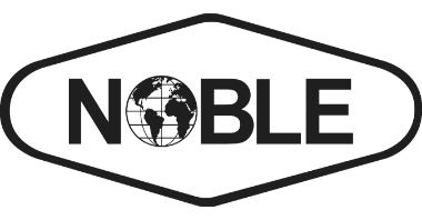 Monochromatic logo for Noble, an offshore drilling company