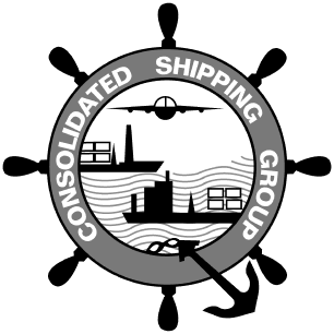 monochromatic consolidated shipping group logo